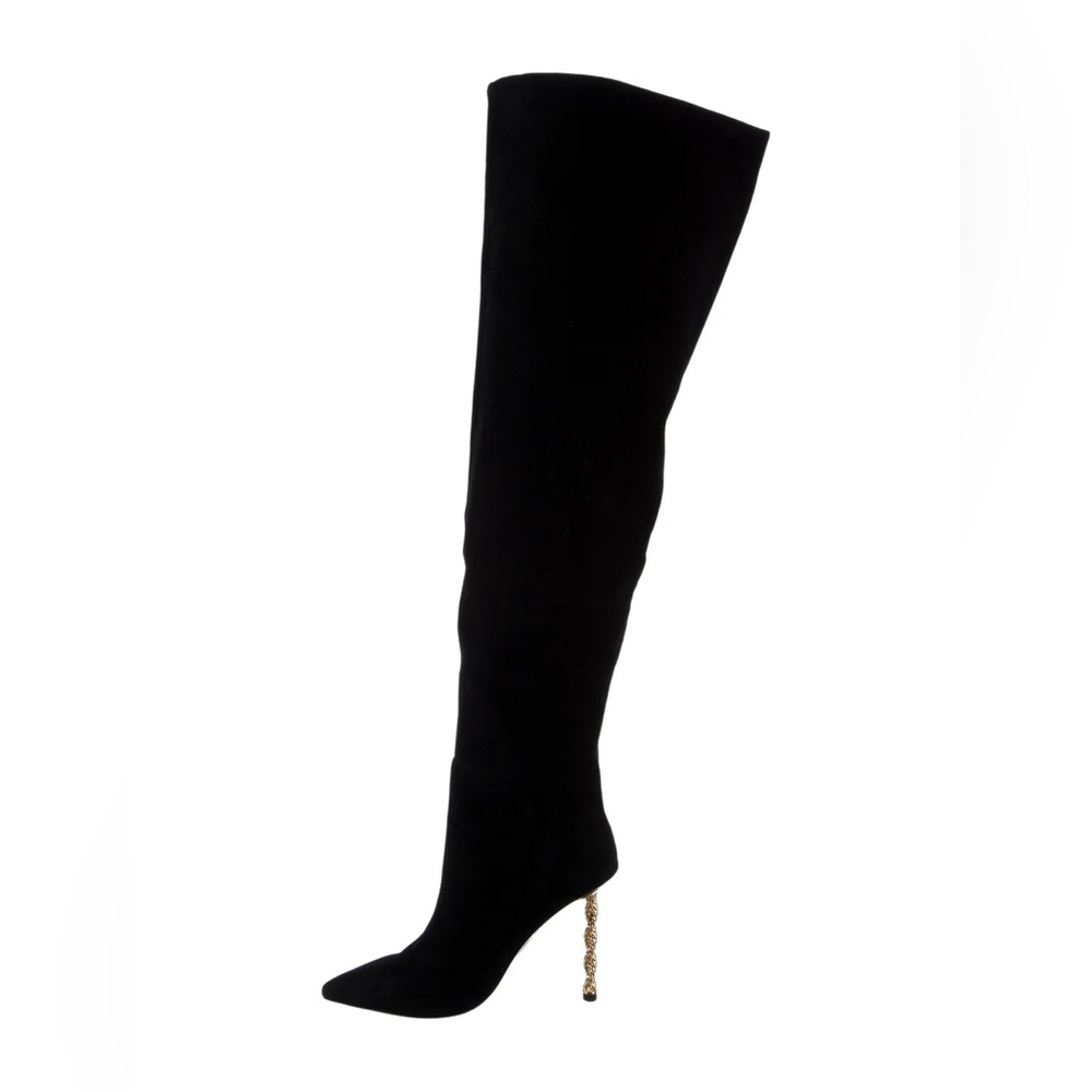 Jennifer Le Over the Knee Boots with Stiletto Heel